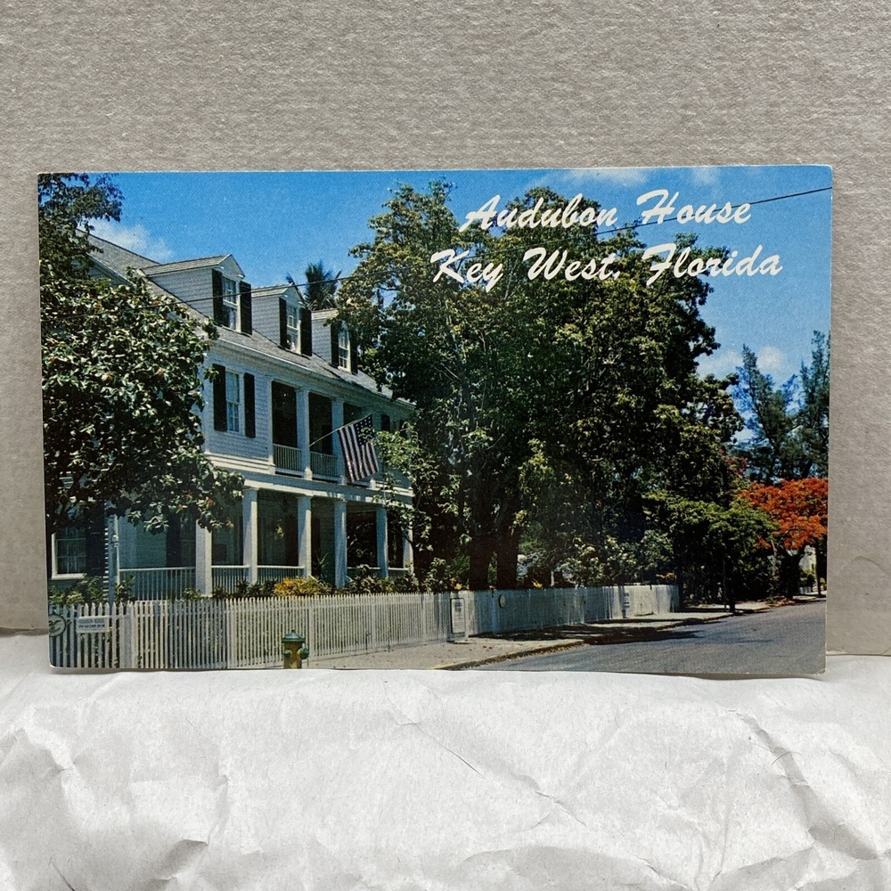 Vtg The Audubon‎ House Key West Florida Postcard Unposted FL Street View